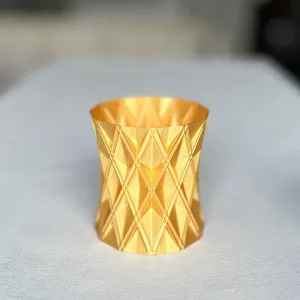 Gold 3D Printed Pot Checkers plain